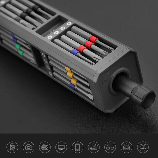 46-in-1 Compact Precision Screwdriver Set with Push Eject